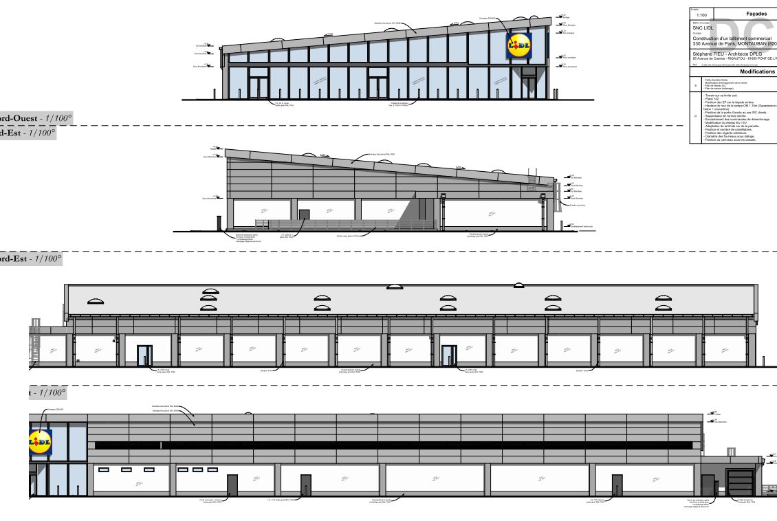 LIDL MONTAUBAN - FACADES