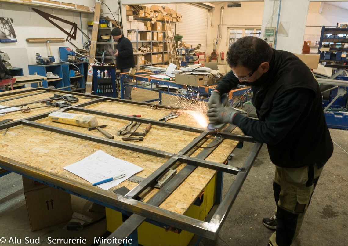 Verrière atelier artiste Toulouse - Alu Sud serrurerie miroiterie